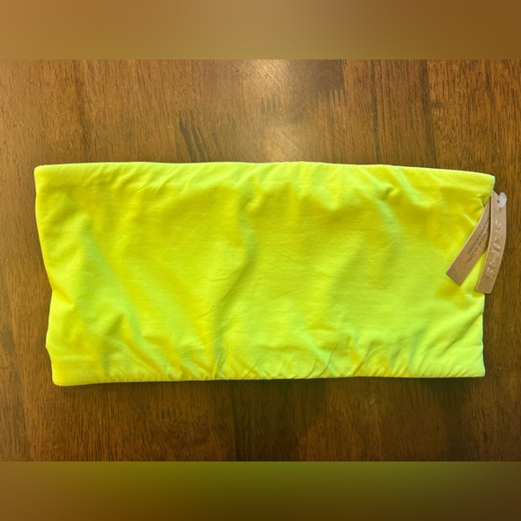 NWT SKIMS Bright Yellow Fitted Top – Size S - Picture 3 of 9